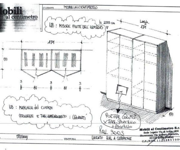 armadi su misura proposta 43ttt