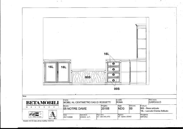 pareti attrezzate e librerie su misura 17g