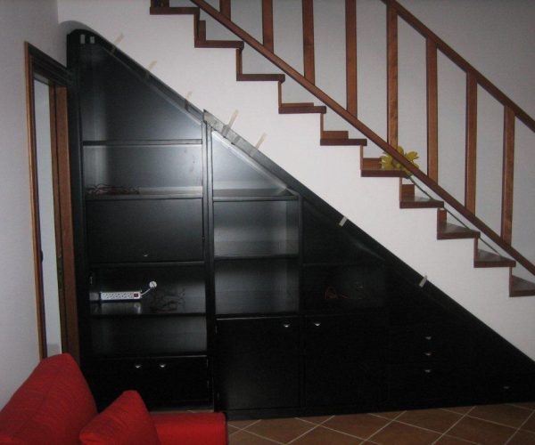 pareti attrezzate e librerie su misura 18c