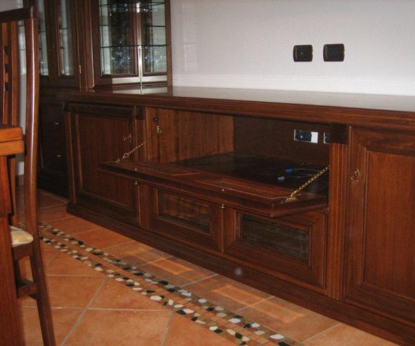 pareti attrezzate e librerie su misura 19a