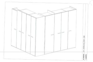 pareti attrezzate e librerie su misura 21m