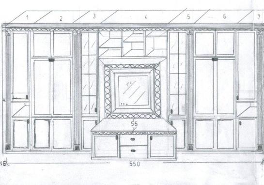 pareti attrezzate e librerie su misura 27e