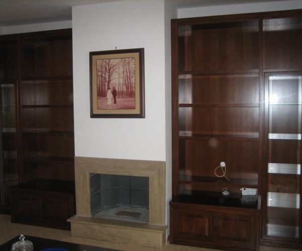 pareti attrezzate e librerire su misura 00013