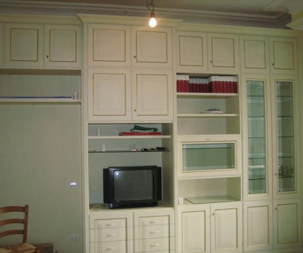 pareti attrezzate e librerire su misura 00016