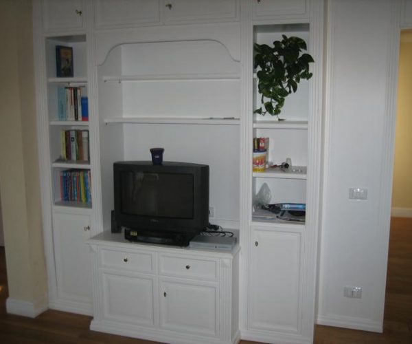 pareti attrezzate e librerire su misura 00023