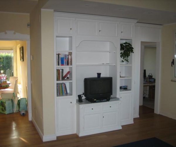 pareti attrezzate e librerire su misura 00024