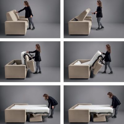 Apertura divano letto