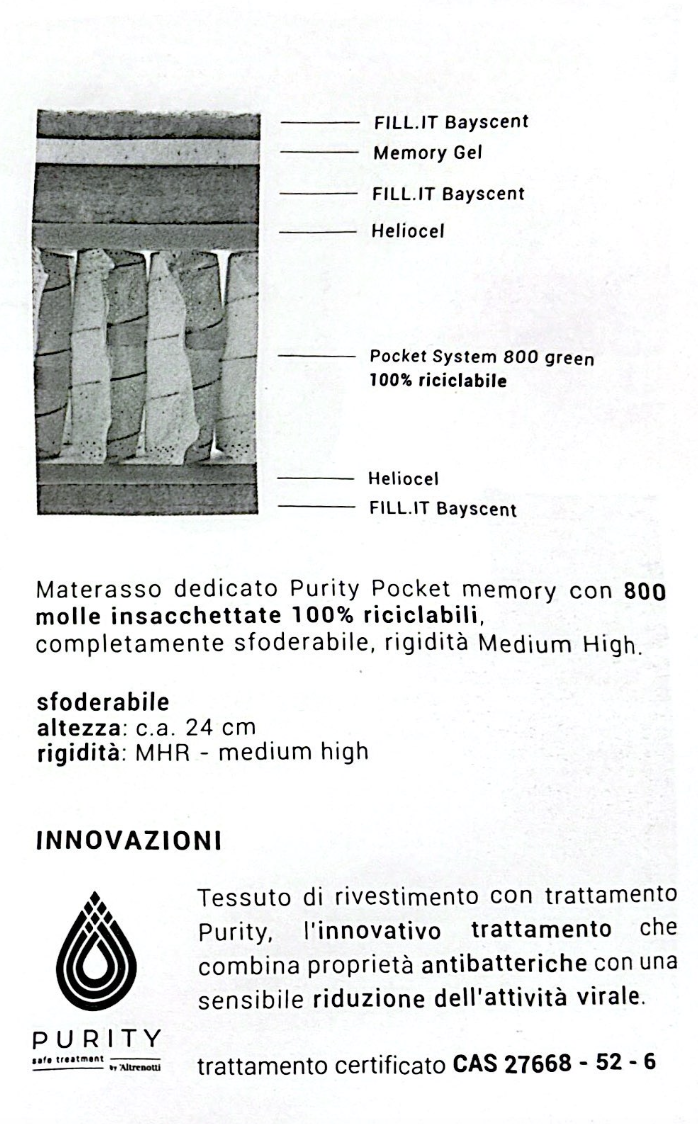 materasso md purity pocket 2