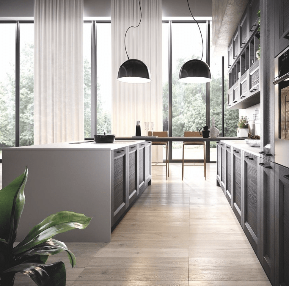 Arredare un open space moderno con soggiorno e cucina
