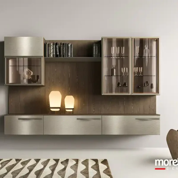 pareti attrezzate moderne moretti compact 11