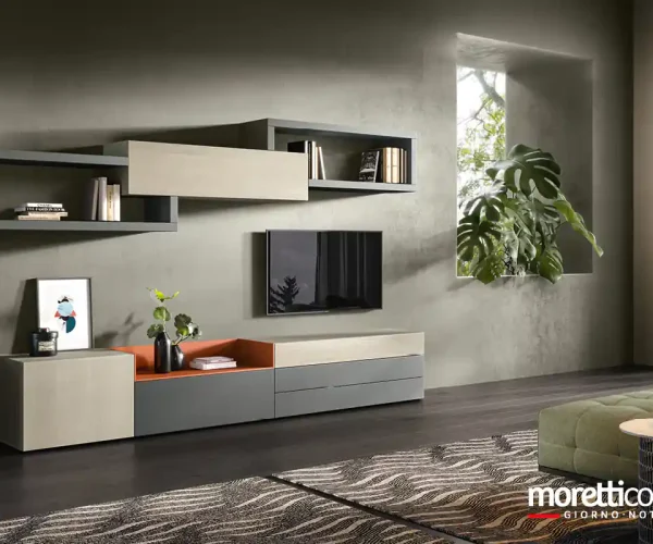 pareti attrezzate moderne moretti compact 12