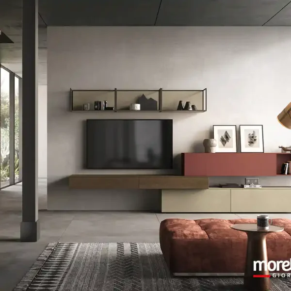 pareti attrezzate moderne moretti compact 5