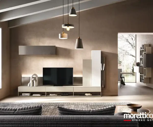 pareti attrezzate moderne moretti compact 7