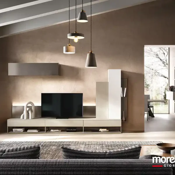 pareti attrezzate moderne moretti compact 7