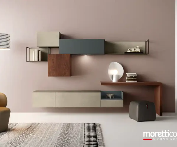pareti attrezzate moderne moretti compact 9